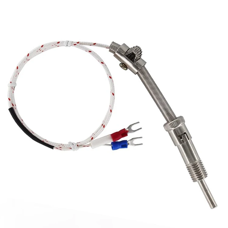 Press Spring Temperature Sensor KJ E PT100 Compression Spring Bayonet Rtd Injection Molding Machine J K Type Screw Thermocouple - Image 2