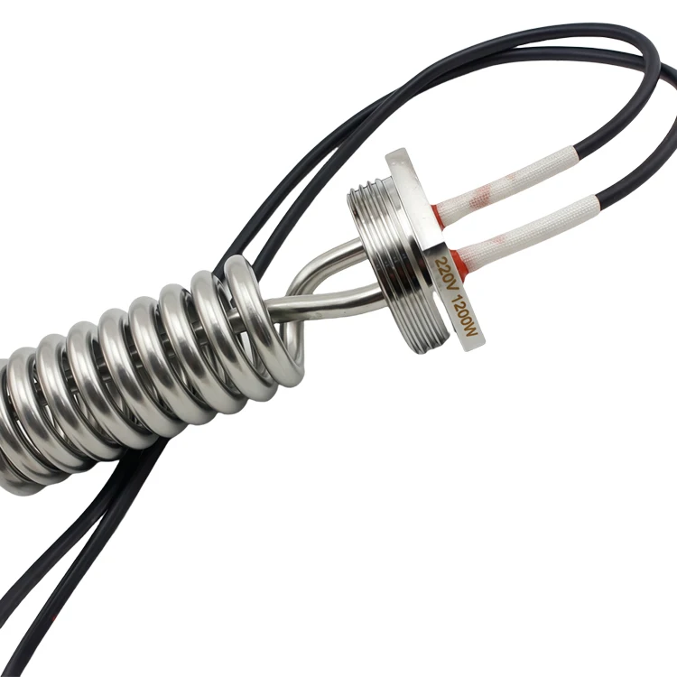 OEM 220V Spiral Immersion Electric Coffee Kettle Heater 8mm Diameter Heating Element Tubular Heater with Flange - Bild 2