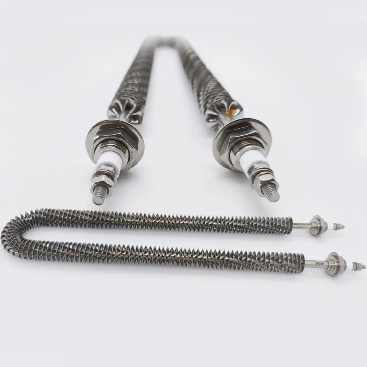304 316 800 Electric U Shape Durable Duct Air Finned Tubular Heating Elements for Load Bank Dryers Ovens