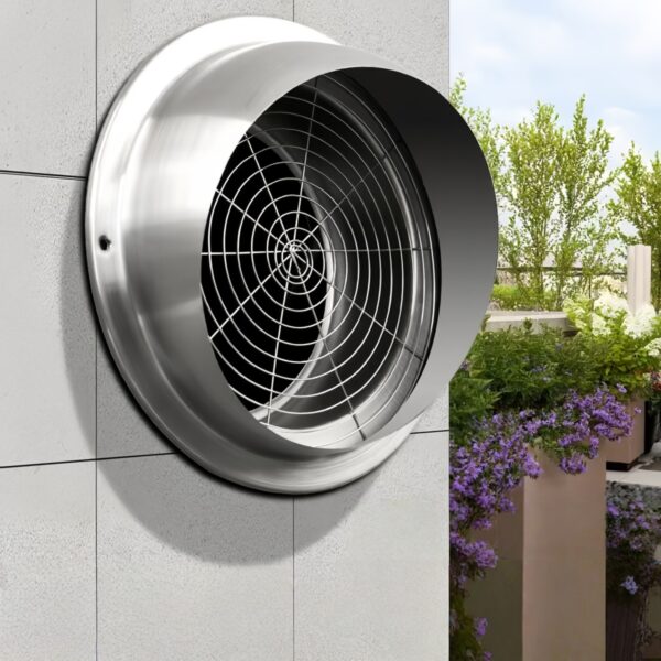 Modern Thickened Stainless Steel Hood Ventilation Opening Spherical Exterior Wall Exhaust Vent Air Vent Hood Smoke Extractor