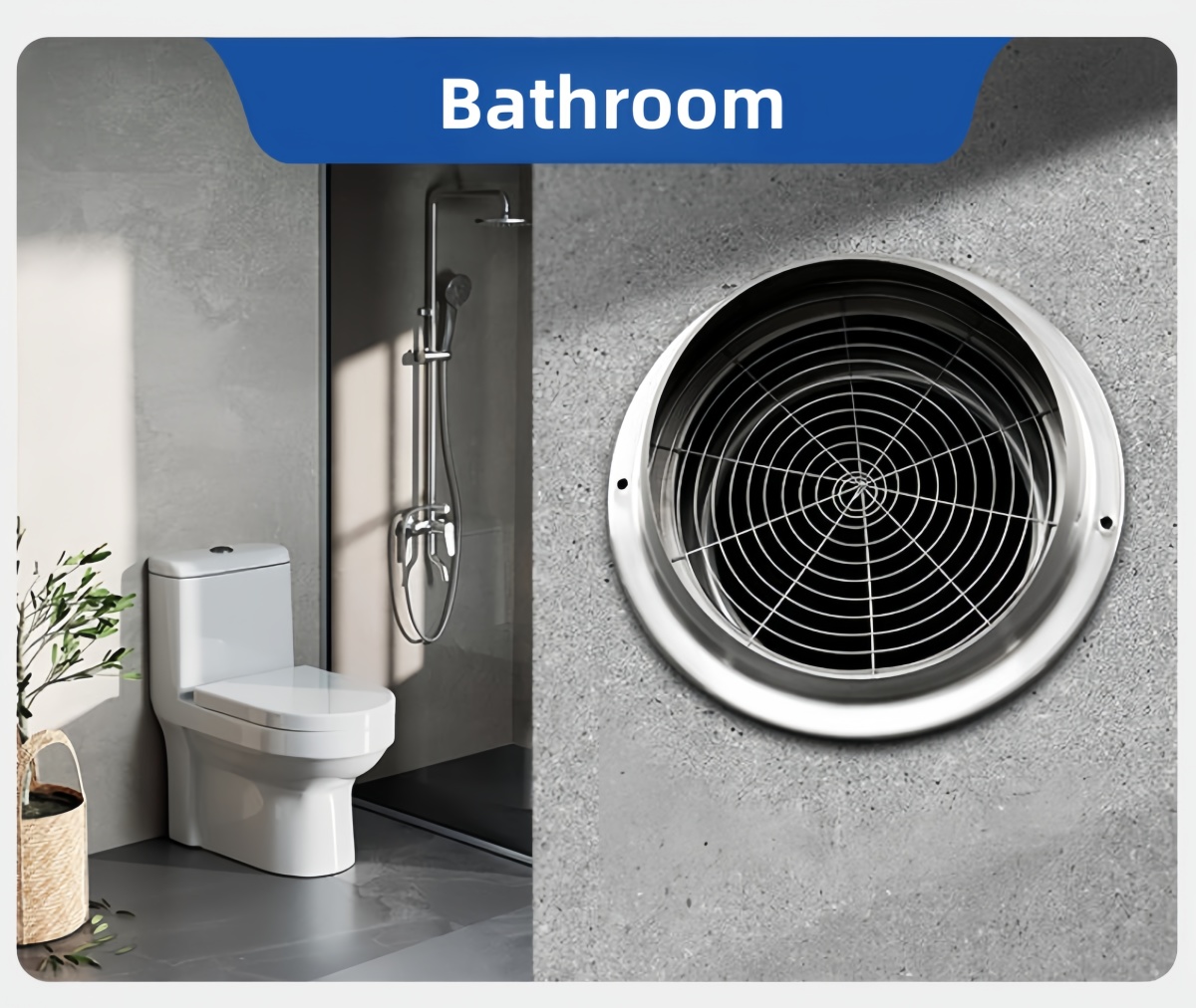 Modern Thickened Stainless Steel Hood Ventilation Opening Spherical Exterior Wall Exhaust Vent Air Vent Hood Smoke Extractor - Bild 6