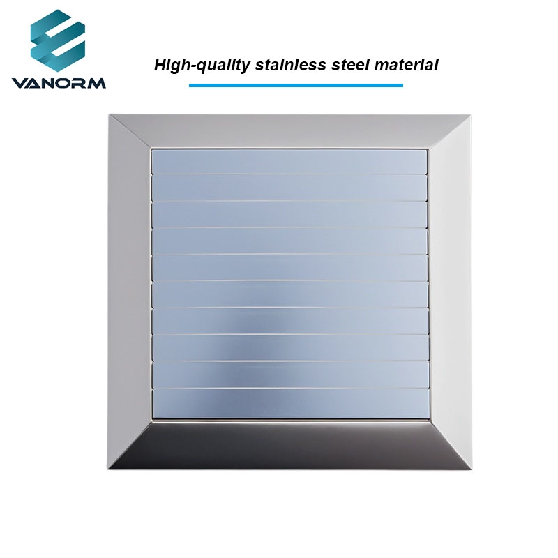 Stainless Steel Grating Movable Louvered Bathroom Exhaust Fan Exterior air Intake Rainproof Ventilation Louvers - Image 5