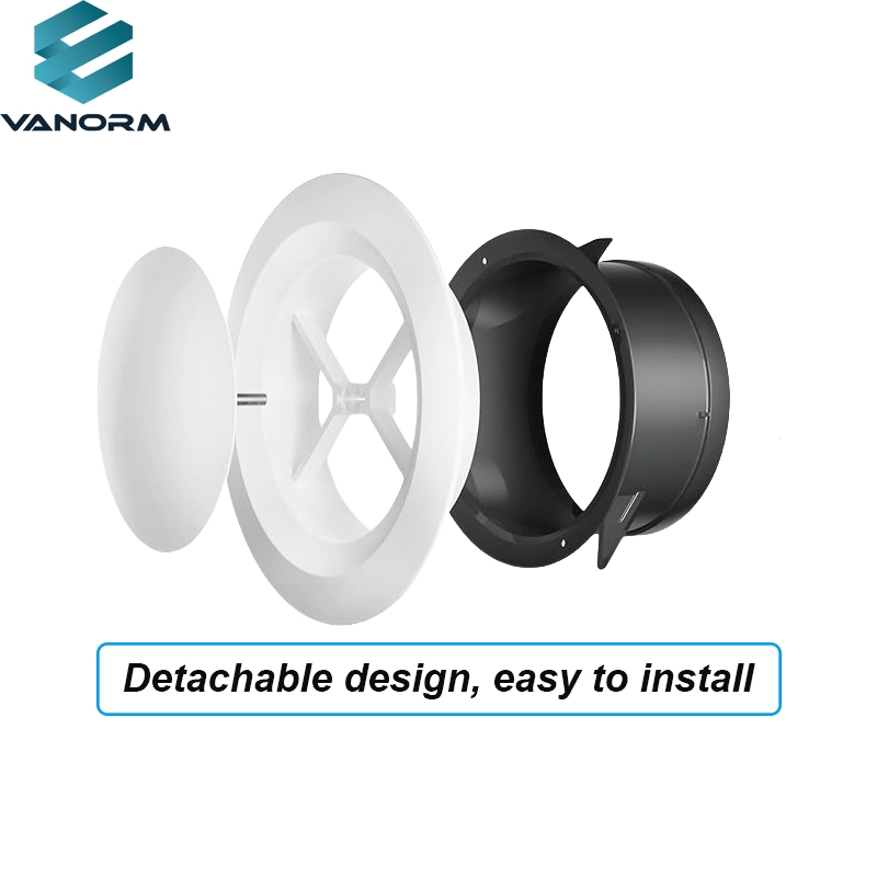 ABS New air Conditioning System's Exhaust and Supply air Circular Louvre Ventilation Opening Cover Mesh Hood and Exhaust Outlet - Image 3