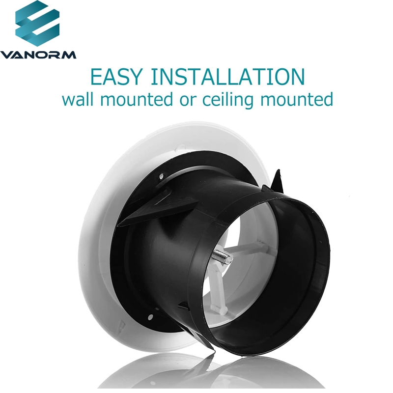 ABS New air Conditioning System's Exhaust and Supply air Circular Louvre Ventilation Opening Cover Mesh Hood and Exhaust Outlet - Image 5