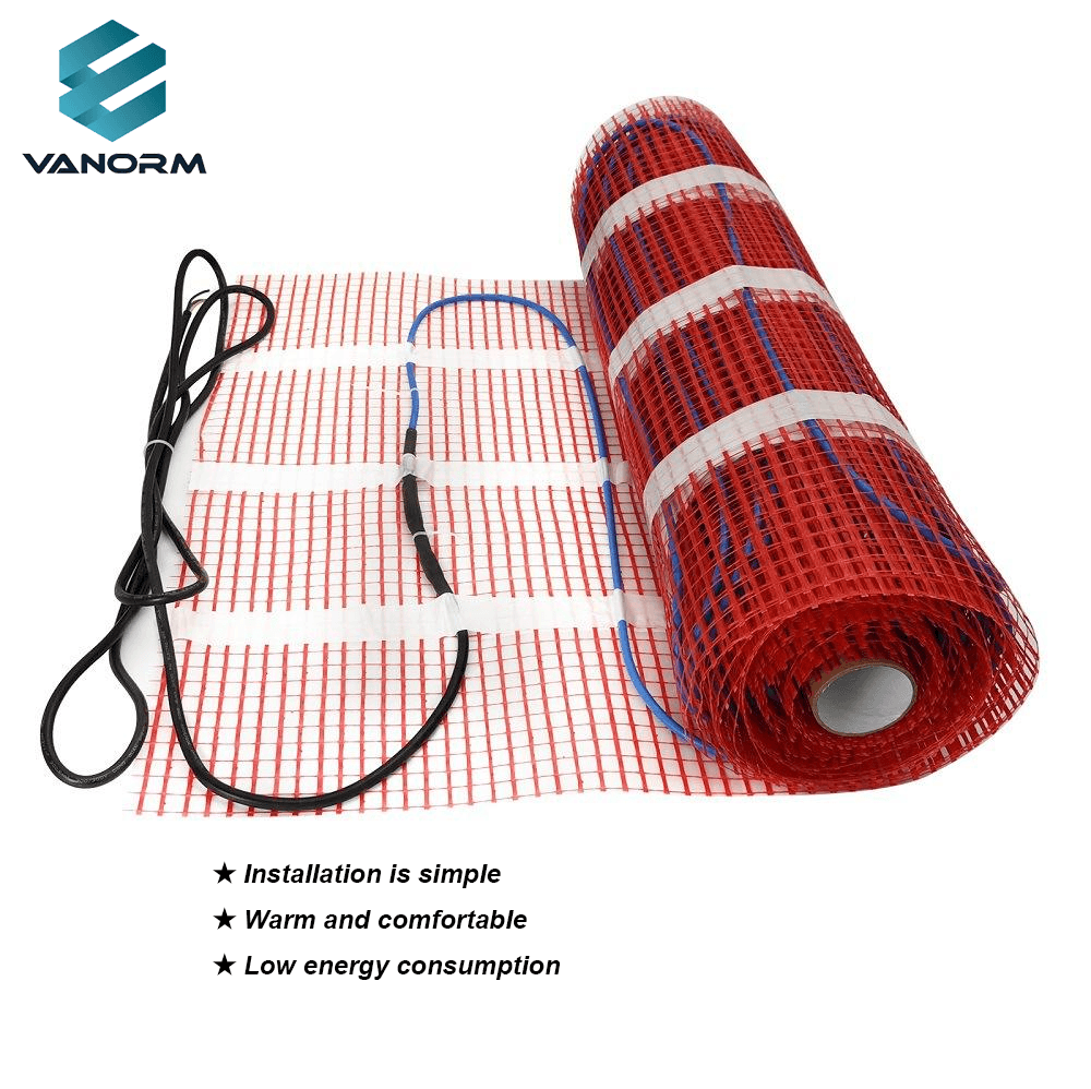 150/200W/square Meter Glass Fiber Heat Floor Electric Underfloor Heating Mat Flexible Heater for Home Use 220V Heating element