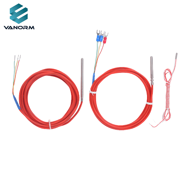 PT100 Thermal Resistance Silicone Wire Waterproof and Oil-resistant Temperature Control Probe for Heating Appliances