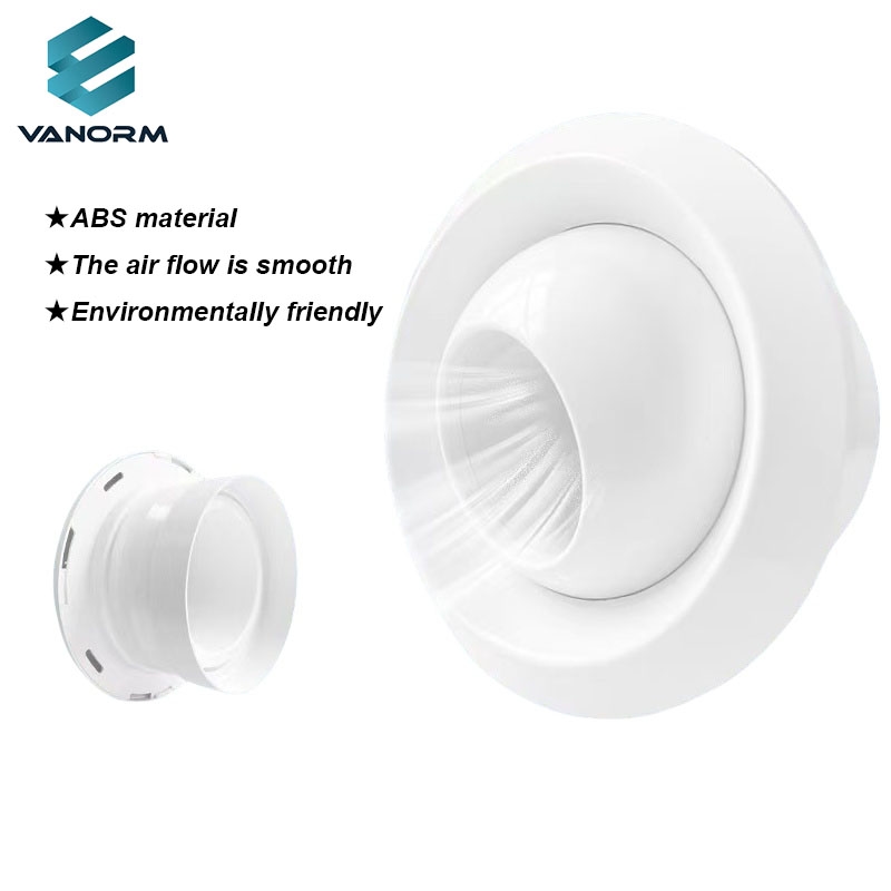 Modern Adjustable ABS Spherical Air Outlet Air Conditioning Jet for Office Adjustable Spherical Supply Air - Imagen 2