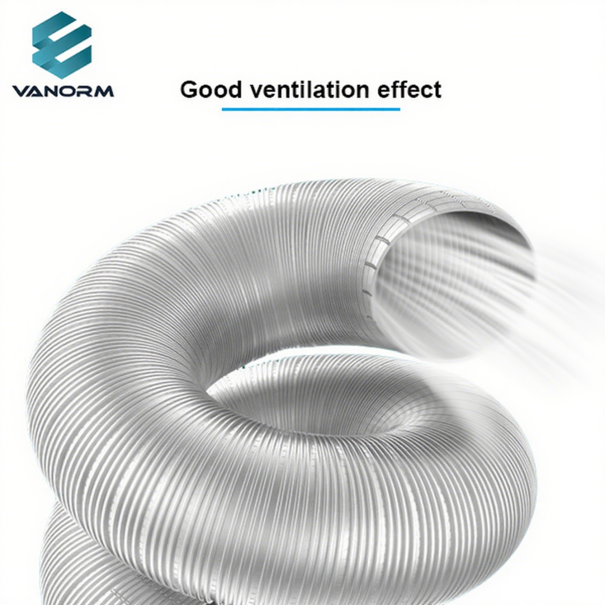 Pure Aluminum Corrugated Exhaust Rigid Pipe for Cooking Fume Duct with Fireproof Aluminum Foil Expansion Exhaust System