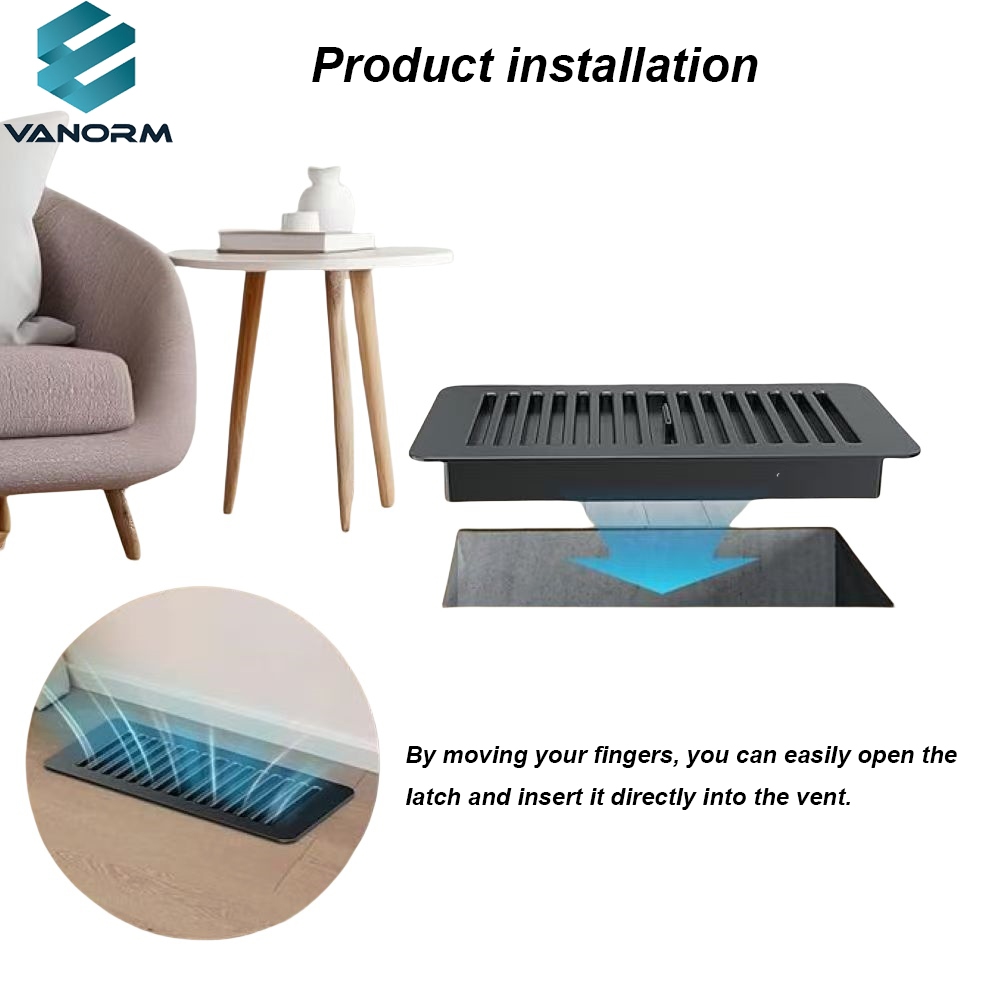 Heavy Duty 4x10 Home Floor Wall Ceiling Rust-Proof Finish Registers Grilles Vents Modern Style Floor Vents Covers - Image 5
