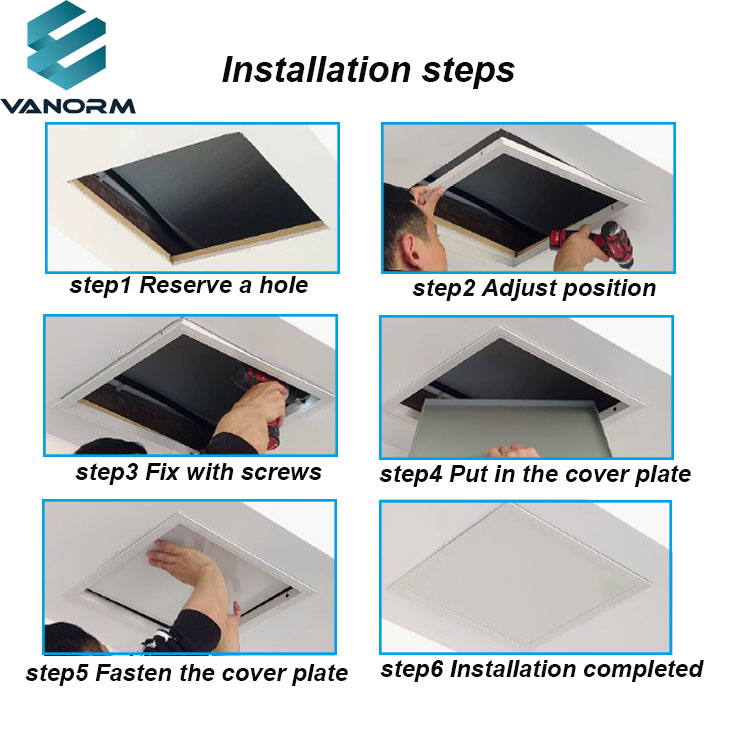 Aluminum Alloy Access Panel Inspection Opening Finished Ceiling Inspection Opening Invisible Decorative Cover Inspection Opening - Image 6