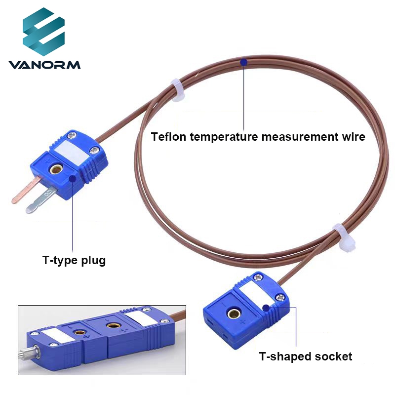 The T-type Thermocouple Extension Wire, Temperature Sensing Wire, Temperature Compensation Wire, High-precision Waterproof
