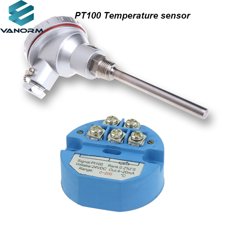 PT100 Temperature Sensor Probe K-type Integrated Temperature Transmitter Armored Platinum Resistance Thermometer - Image 6