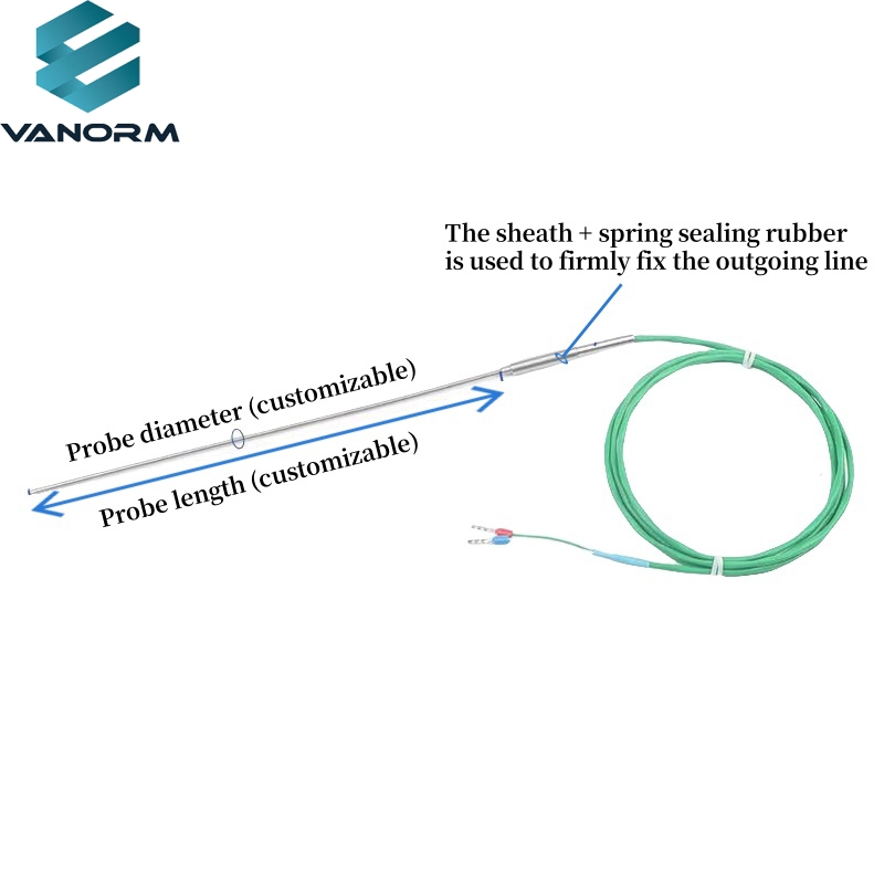 K-type Armored Thermocouple WRNK-191 Probe Temperature Sensor PT100/E/J High-precision Thermal Resistance Probe - Image 2