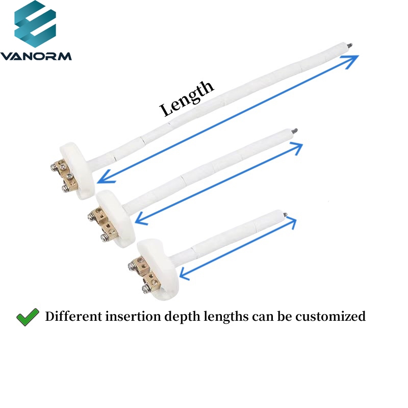 K-type Thermocouple Ceramic Core WRN-010 High-temperature Resistance test Furnace Muffle Furnace Temperature Sensor - Image 3