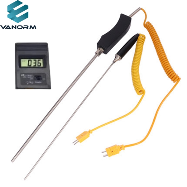 Portable Electronic Thermometer for Oil Temperature Water Temperature Flame Asphalt Concrete Temperature Measuring Instrument