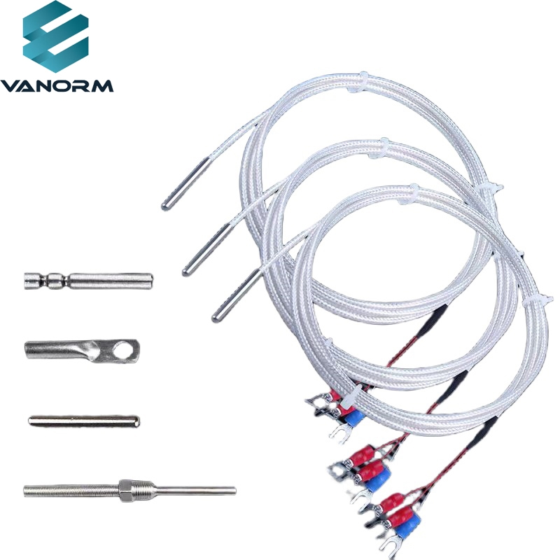 The PT100 Temperature Sensor Probe K-type Thermocouple Is Resistant to Corrosion Stainless Steel Shielding Thread Thermocouple