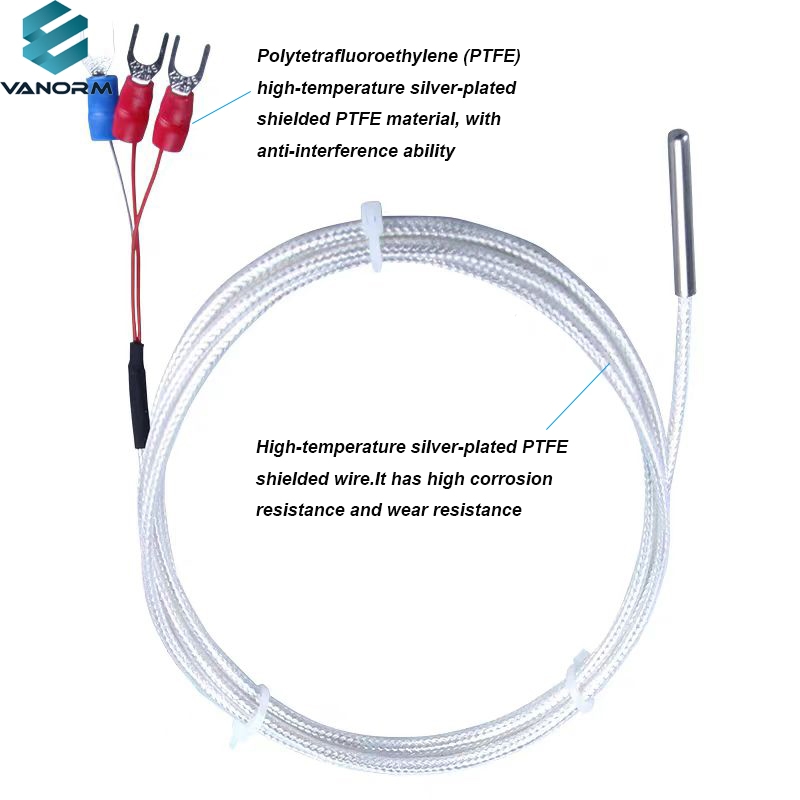The PT100 Temperature Sensor Probe K-type Thermocouple Is Resistant to Corrosion Stainless Steel Shielding Thread Thermocouple - Imagen 3