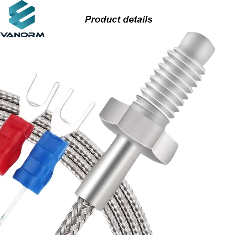 The PT100 Temperature Sensor Probe K-type Thermocouple Is Resistant to Corrosion Stainless Steel Shielding Thread Thermocouple - Imagen 5