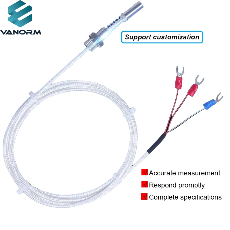 The PT100 Temperature Sensor Probe K-type Thermocouple Is Resistant to Corrosion Stainless Steel Shielding Thread Thermocouple - Imagen 6