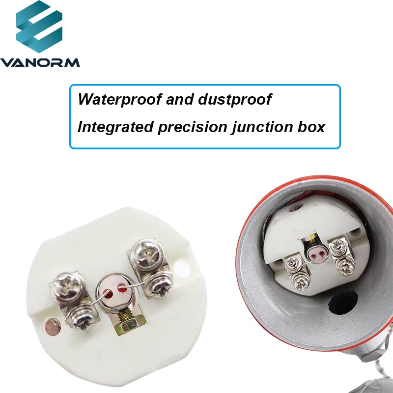 S-type Platinum-rhodium Thermocouple WRP-130B Type R Type High-temperature Corundum Tube Thermocouple Temperature Sensor - ภาพ 3