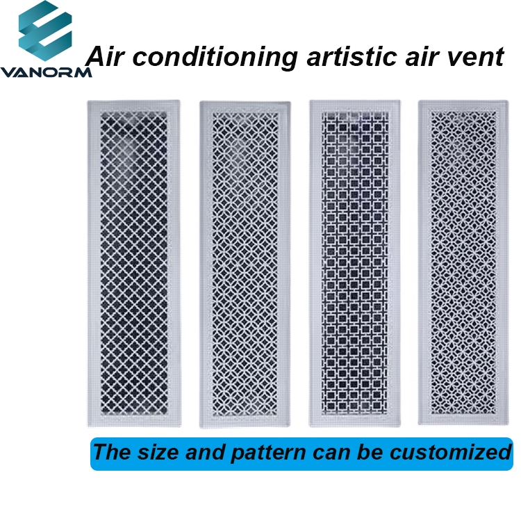Modern Design Central Air Conditioning Carved ABS Louver Decorative Return Air Custom Grille Radiator Cover - Imagen 3