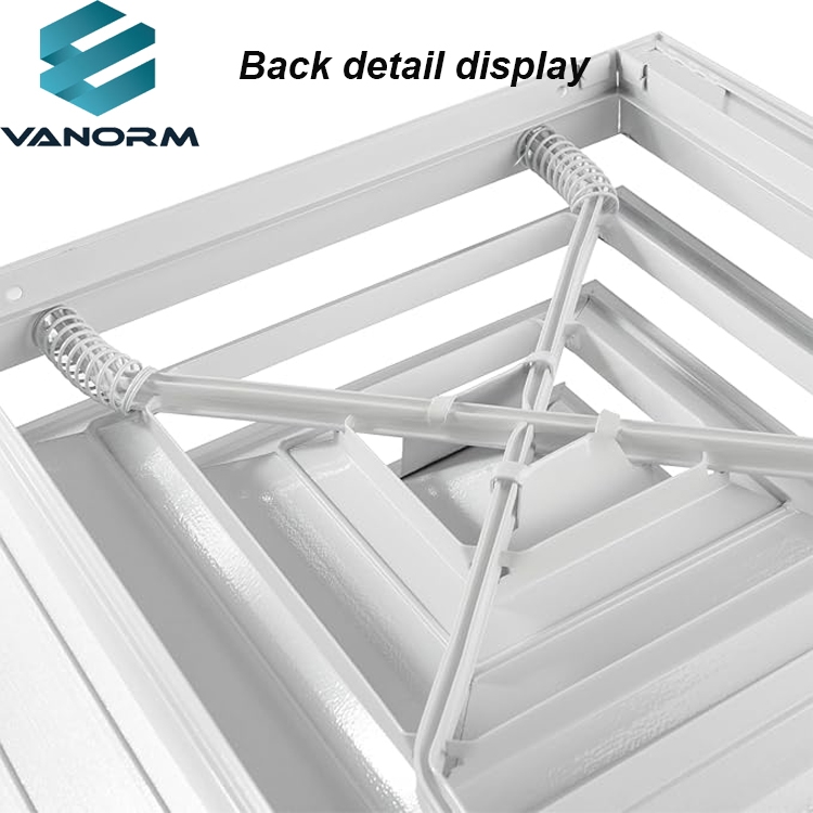 9" X 9" Inch Square Aluminum Ceiling Diffuser Industrial 4 Way Supply HVAC Horizontal Flow Duct Cover for Home Office Warehouse - Image 3