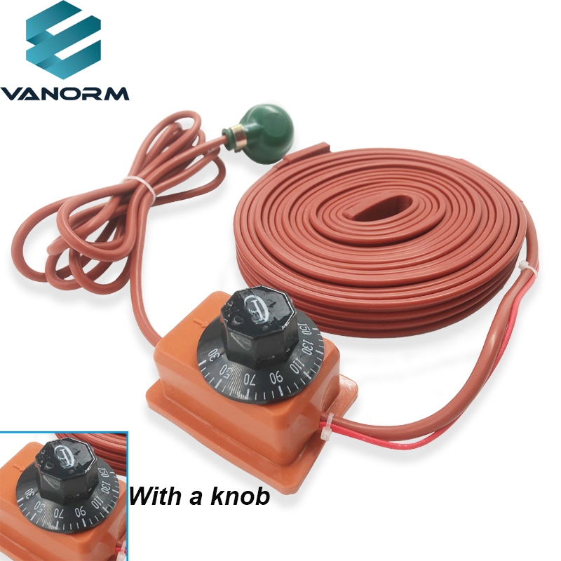 Customized 24V 200W Flexible Electric Heating Strip Belt Spiral Silicone Rubber Heater Tape Heating Wire for Construction Use
