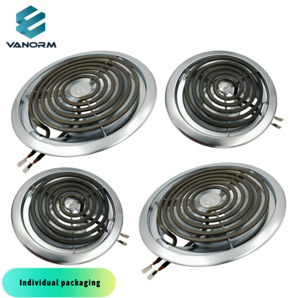 WB30M1 WB30M2 GE Electric Stove Burners Replacement Element with Stove Burner Covers Drip Pans