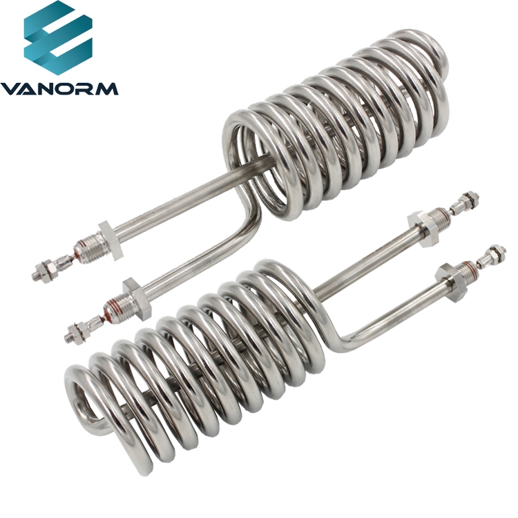 230V Spiral Immersion Heater Round Shaped Electric Heating Tube Element Booster Water Heater
