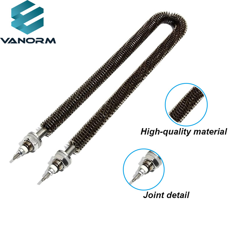 Automatic U Type 1200W Air Heating Element Stainless Steel Finned Tubular Heater 220V/240V for Industry - Pilt 3