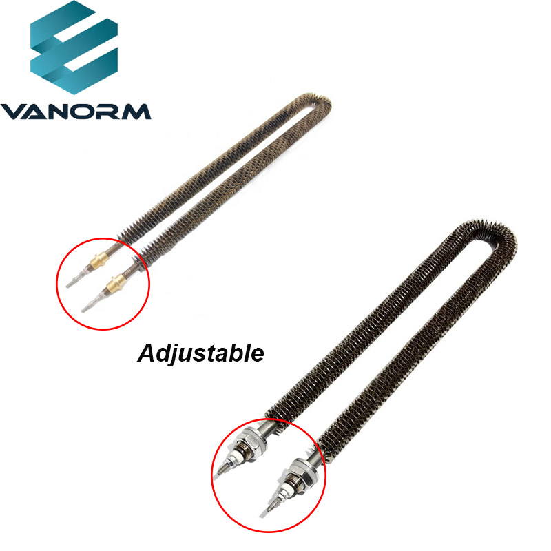 Automatic U Type 1200W Air Heating Element Stainless Steel Finned Tubular Heater 220V/240V for Industry - Pilt 4