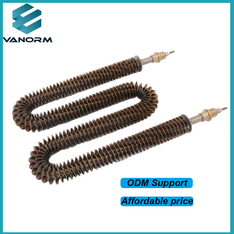 W Type Stainless Steel Electric Finned Heater Heating Element 1500W Air Finned Tube Heating Element - Image 2