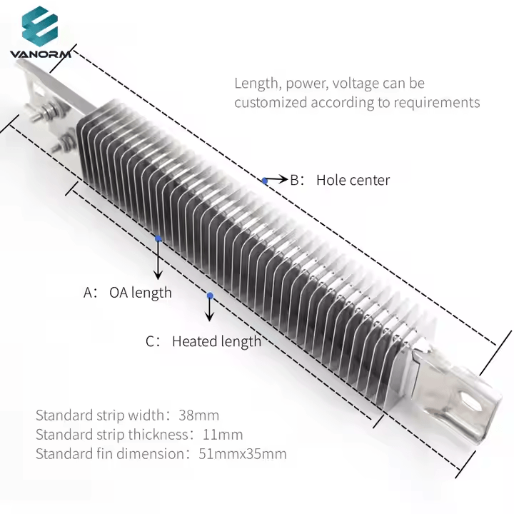 Customized Ceramic-Insulated Finned Strip Heaters 220V Automatic Stainless Steel Tubular Heating Element - Image 4