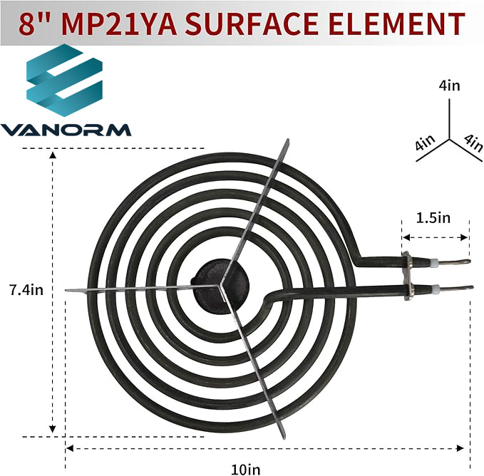2100W MP21YA Electric Range Burner 8 Inch 5 Turns Surface Element 240V Heating Equipment - Image 4