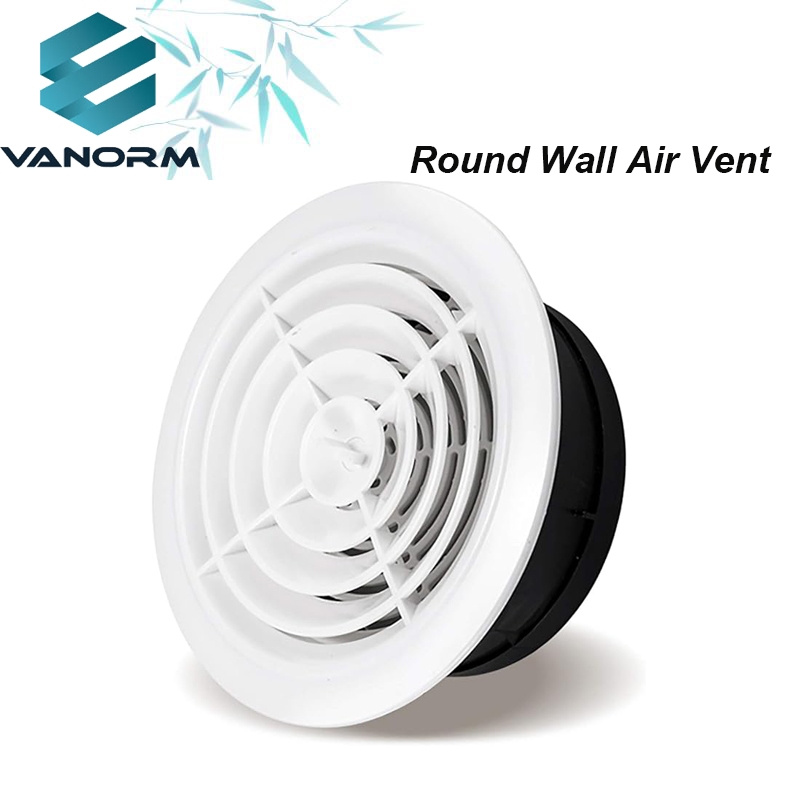 Round Wall Air Vent Thicken Ducting Ventilation Exhaust Grille Cover Wall Vent Outlet Vent Screen Mesh Hood Inline White - Image 3
