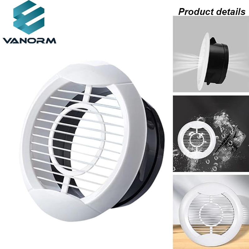 Adjustable Air Volume Durable ABS Plastic Air Vent Grille for Ceiling Walls Pipes Round Shape for Ventilation Air Conditioning - Image 3