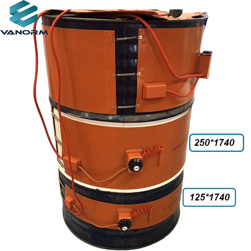 125x1740mm 220V 1000W Oil Drum Heater Flexible Silicone Rubber Strip Heater 220V 1000W Heating Equipment - Image 2