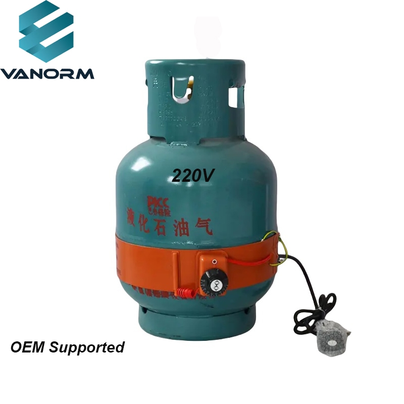 Customized 5kg 10kg 15kg 50kg Flexible Silicone Rubber Gas Bottle Heater Capacities Automatic Strip Heater Motor Core