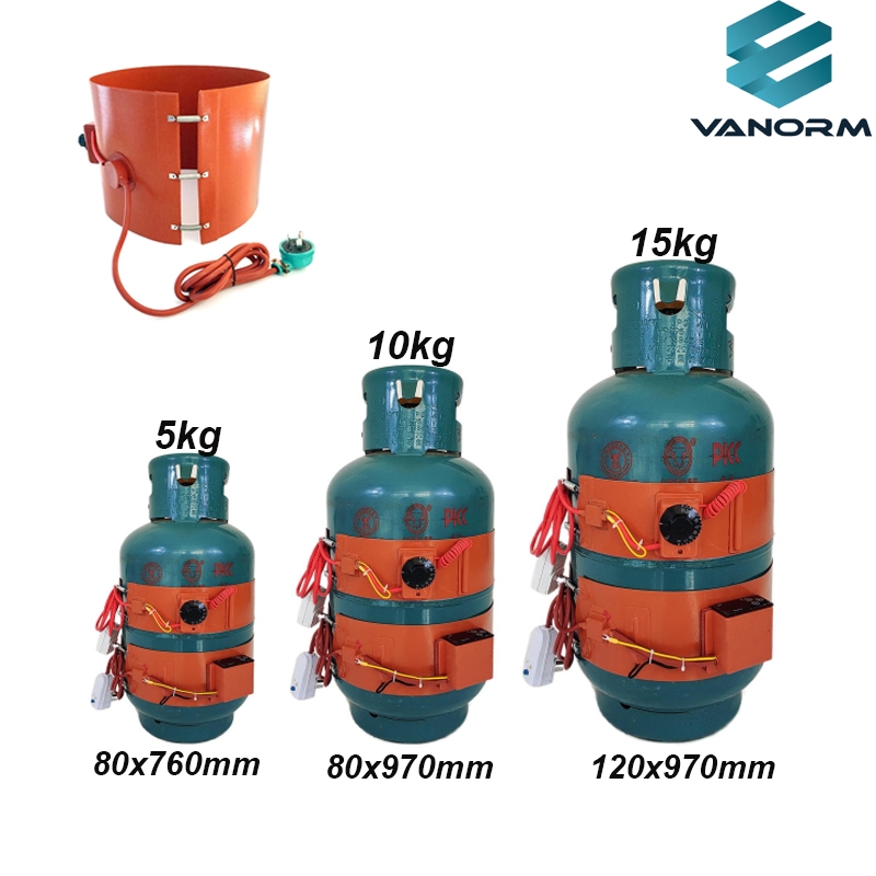 Customized 5kg 10kg 15kg 50kg Flexible Silicone Rubber Gas Bottle Heater Capacities Automatic Strip Heater Motor Core - Image 5