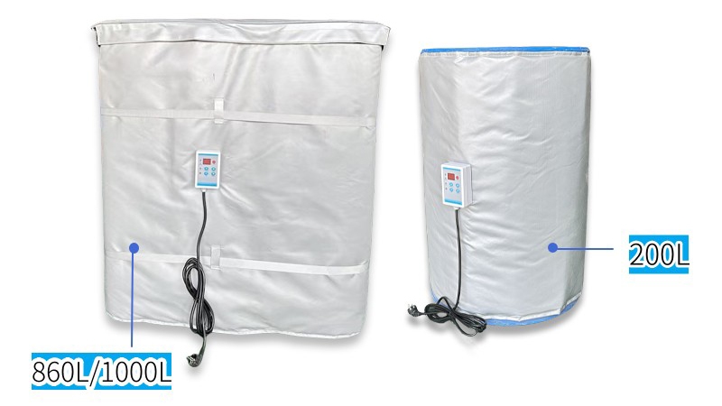 200L Oil Drum IBC Heater Jacket Adjustable Temperature Silicone Rubber Material Automatic Strip Heater Motor Core Components - Image 4