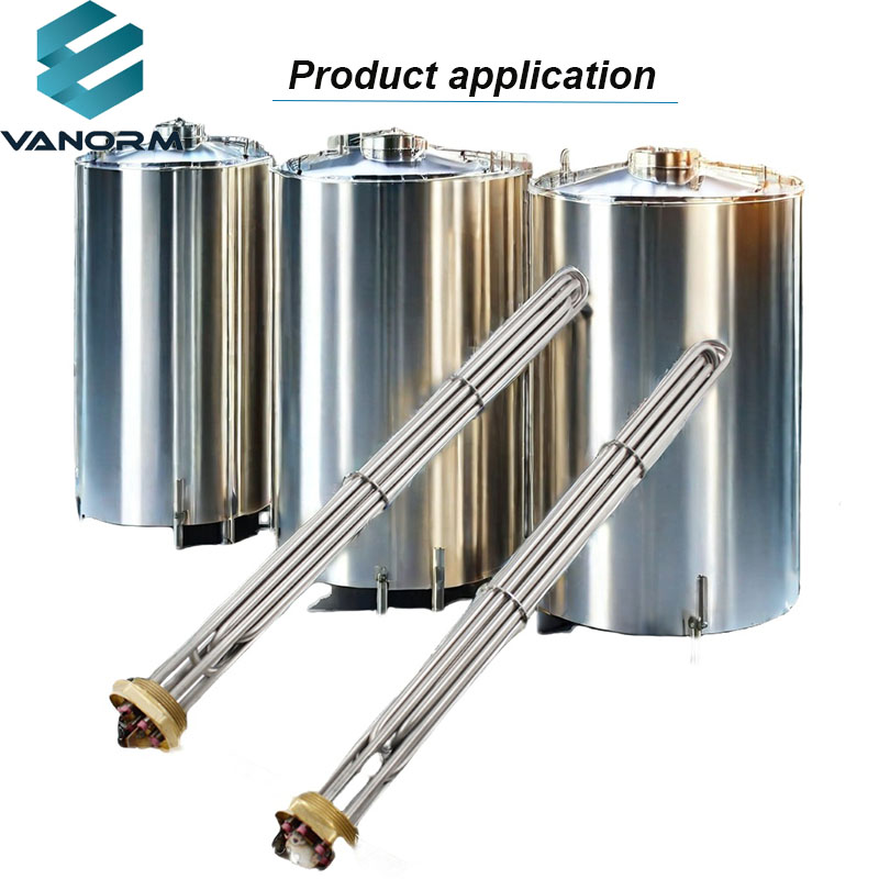 400V 20KW Industrial Electric 3 Phase Immersion Tubular Hot Water Heating Element Core Resistance Boiler Flange Heater Element - Image 6