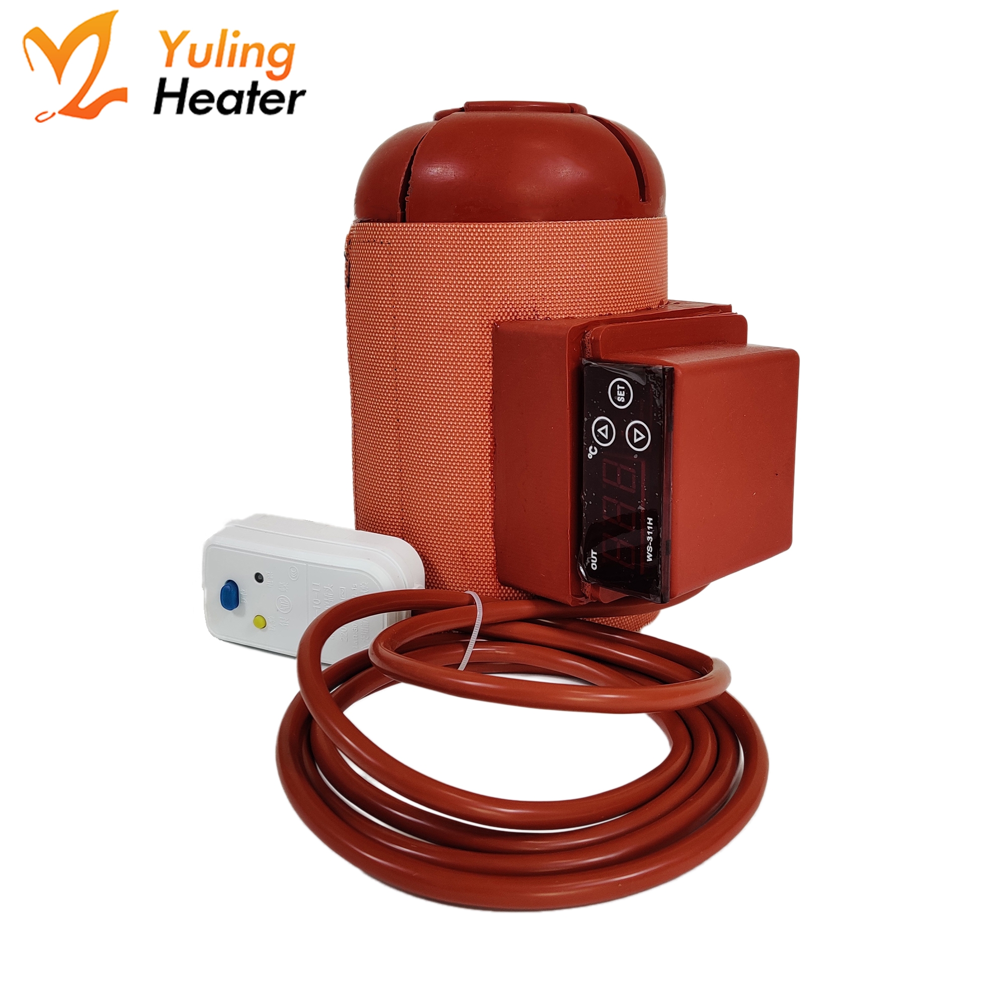 Insulated Pail Heater Silicone Heating Pad Digital Heating Pad 3 Layer Electric Heating element Heat Pad Bucket Heater for Pipe - Imagen 4