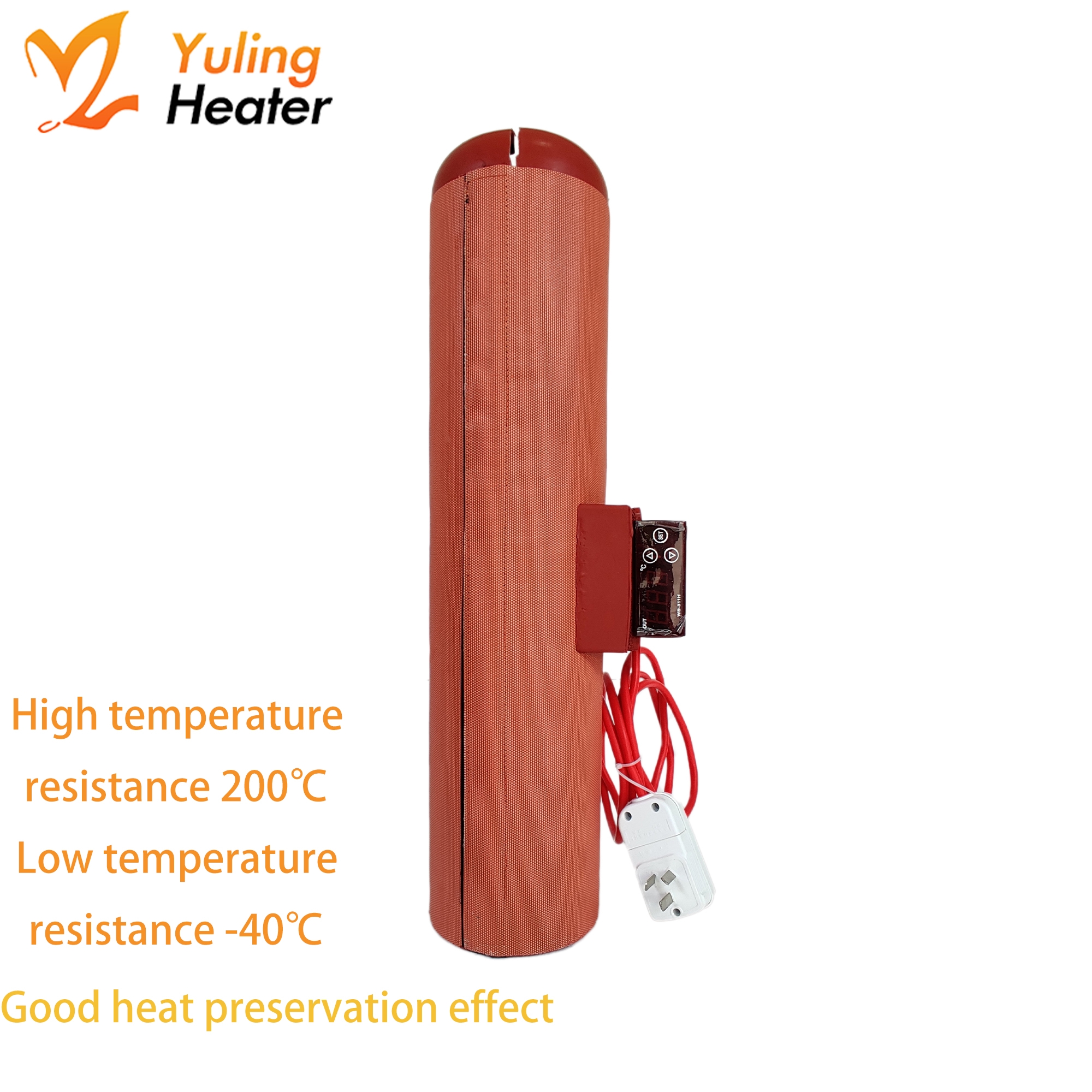 Insulated Pail Heater Silicone Heating Pad Digital Heating Pad 3 Layer Electric Heating element Heat Pad Bucket Heater for Pipe - Imagen 6
