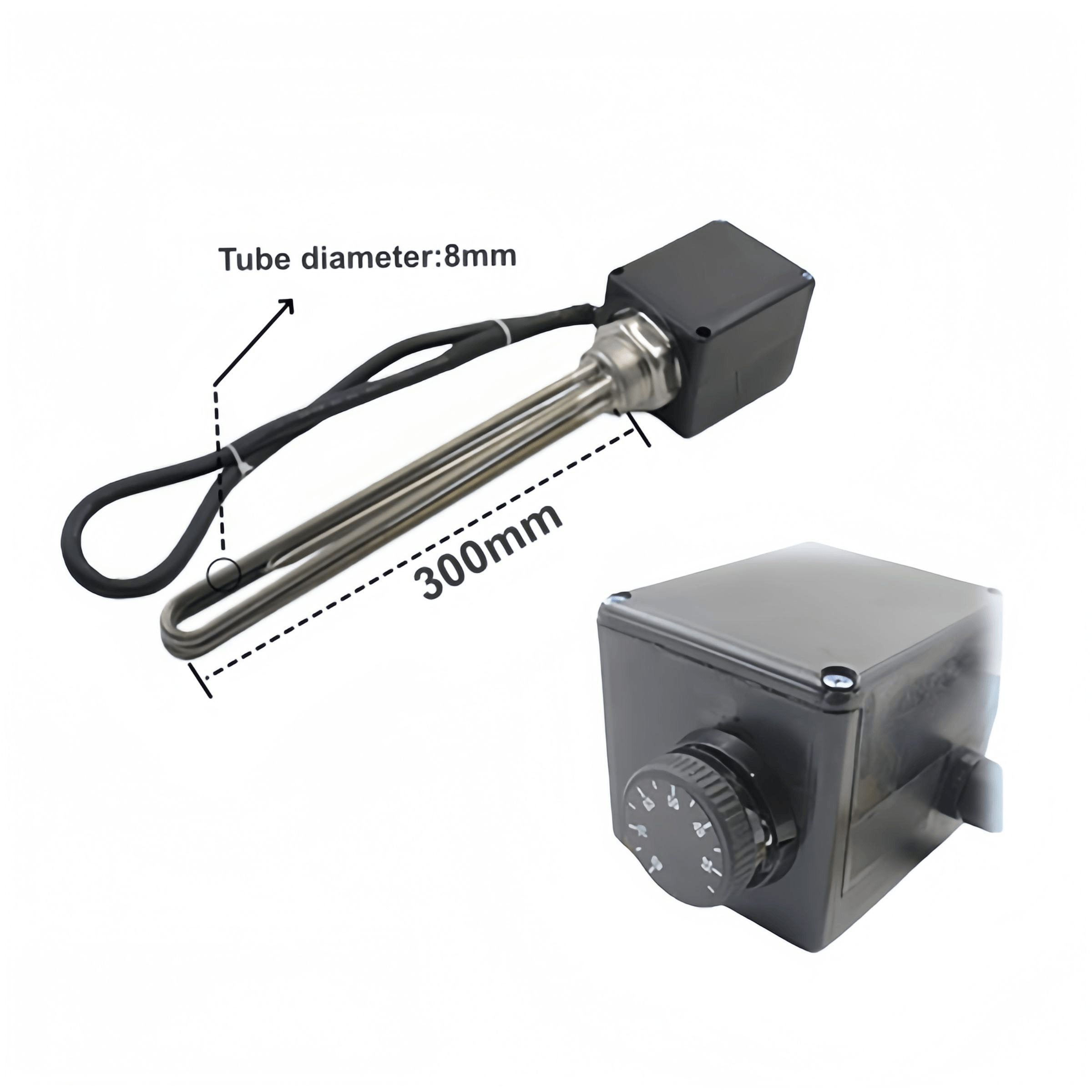 TZYL OEM 230V 4500W Immersion Heating Element Electric Heater Knob Temperature Control Stainless Steel Water Heater 1 年 - 画像 4