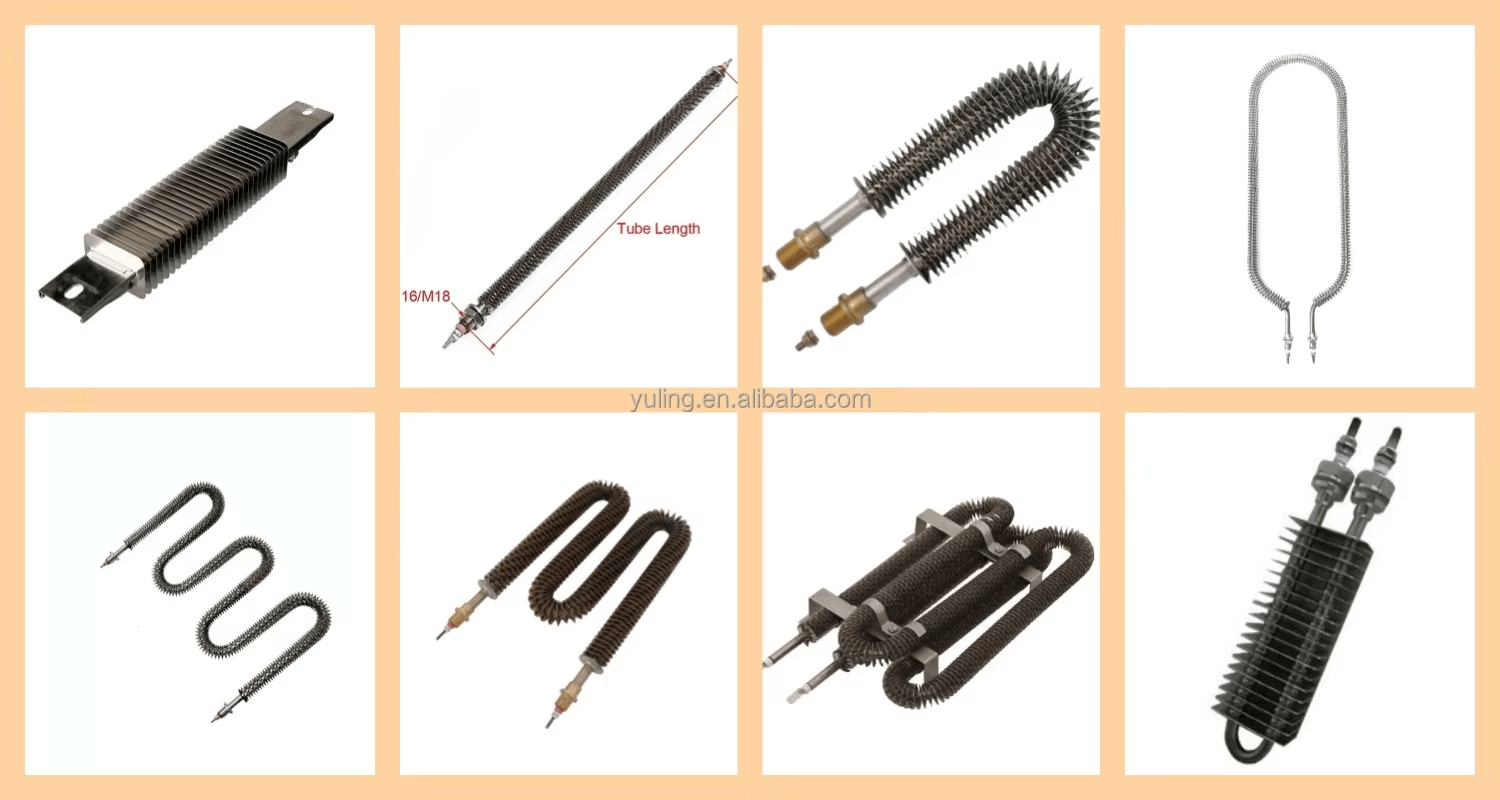 Manufacturer Direct Selling YULING U-fin Electric Heating Tube Aluminum Iron Stainless Steel Radiator Heater 110v-690v - Image 5