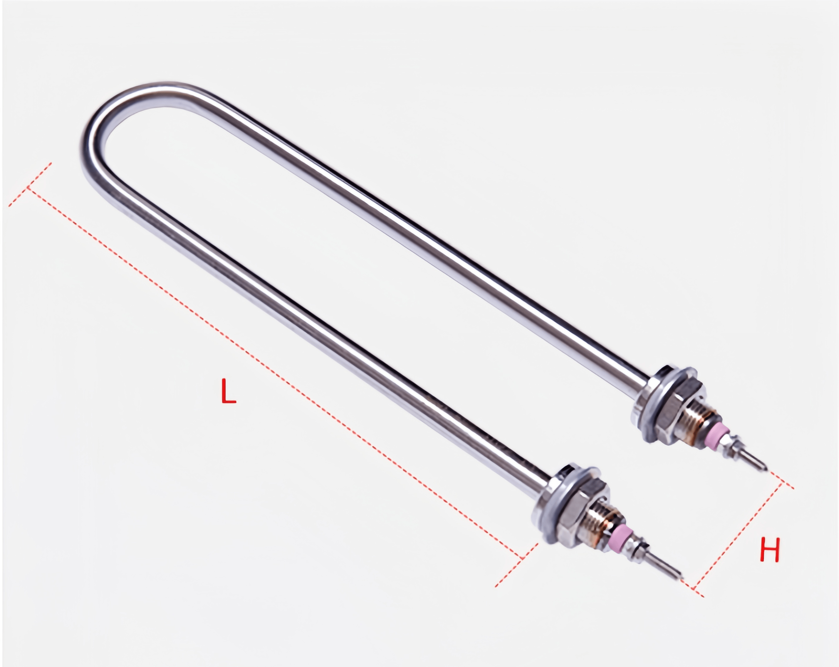 Élément chauffant de four, chauffage tubulaire à Double tête en acier inoxydable avec Tube M14 en forme de U, 208V, 1250W, basse température - Image 5