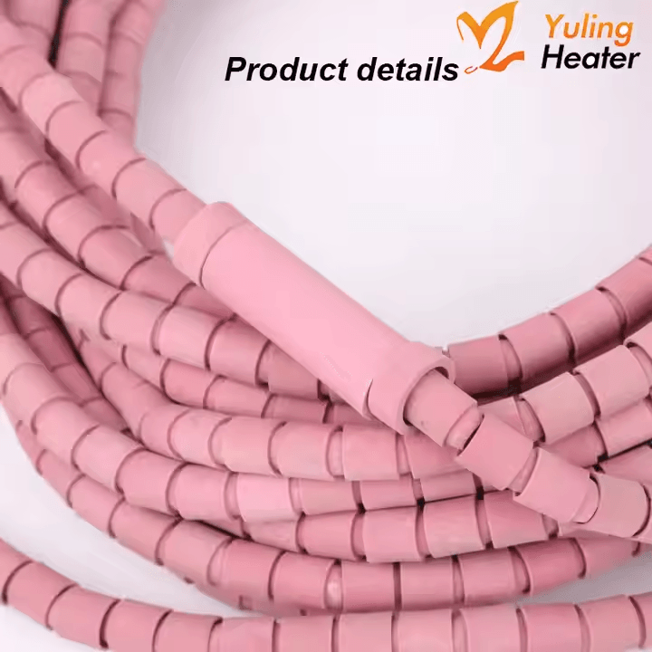 High Temperature LCD Crawler-type Flexible Silicone Heating Belt Bearing Customizable Heating Capacity for Pipeline Heat - Изображение 4