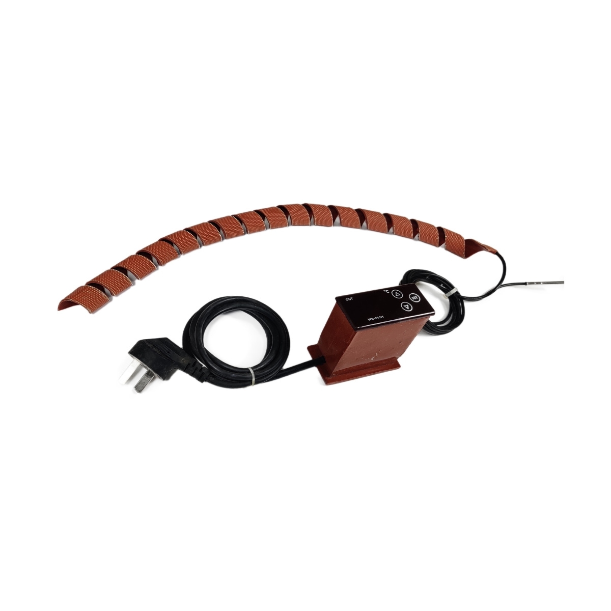 Adjustable Temperature Electric Spiral Heating Belt Silicone Rubber Heating Tape Thin Pipe Heating Belt Winding Heating element