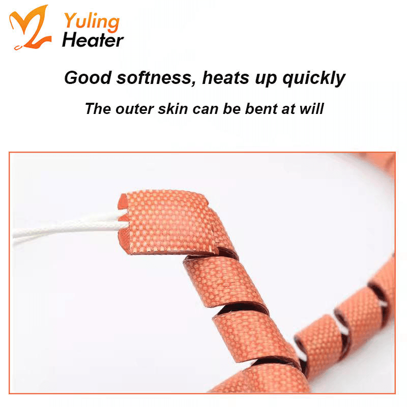 Adjustable Temperature Electric Spiral Heating Belt Silicone Rubber Heating Tape Thin Pipe Heating Belt Winding Heating element - ภาพ 2
