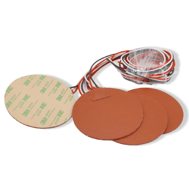 100Coussin chauffant rond en Silicone souple de mm, avec élément chauffant à roulement 230V 80W pour imprimante 3D